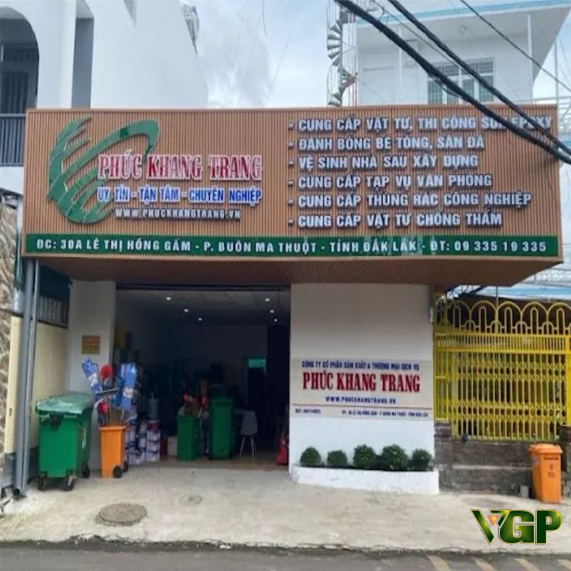 Bảng hiệu Công Ty Vệ sinh môi trường Pleiku Gia Lai