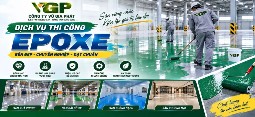 Đơn vị thi công epoxy tại khu vực Gia Lai
