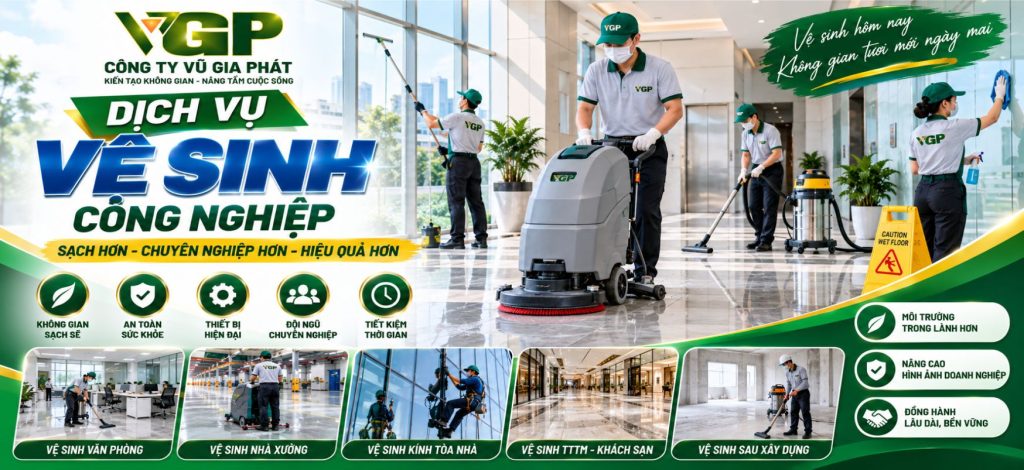 Đơn vị vệ sinh công nghiệp khu vực Gia Lai