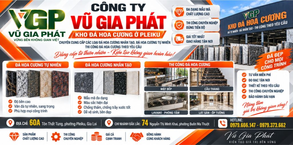 Kho đá hoa cương ở Pleiku Gia Lai